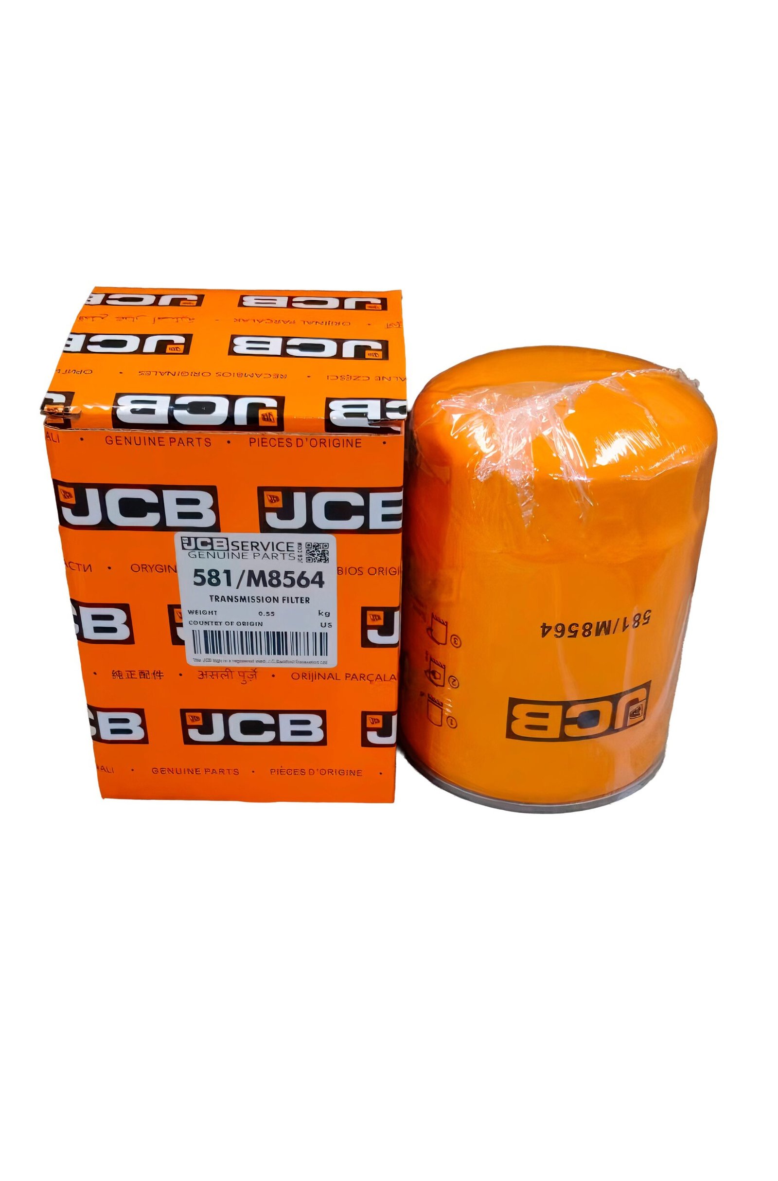 Filtro aceite transmisión JCB - 581/M8563